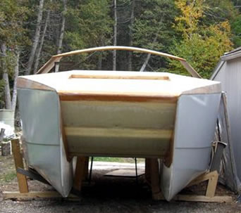 30 ft Power Catamaran under construction