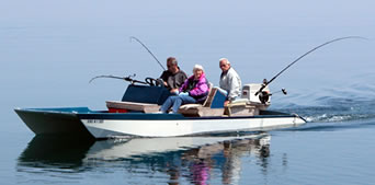 catamaran fishing sciff